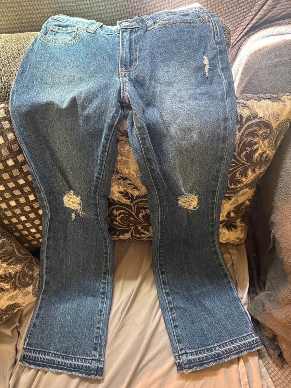 Old Navy Flare Distressed Blue Kids' Jeans